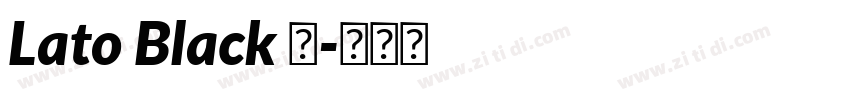 Lato Black 黑字体转换